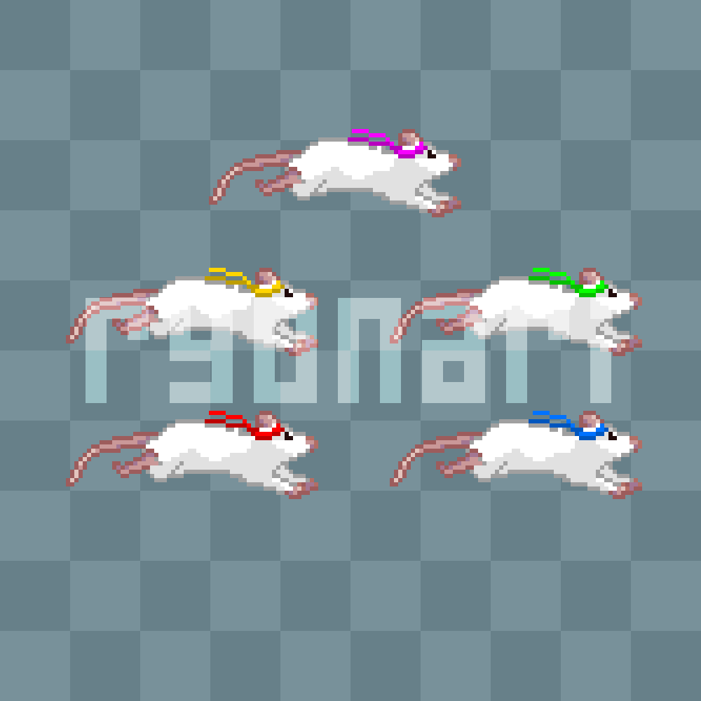 Running Rats Animation - @thenonbiteyzombie